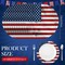 100 Pcs 4th of July Paper Placemats 13 Inch Patriotic Round Table Mats Star USA Flag Disposable Placement Red White and Blue Tablemats Mats for Table Setting Independence Day Party Supplies